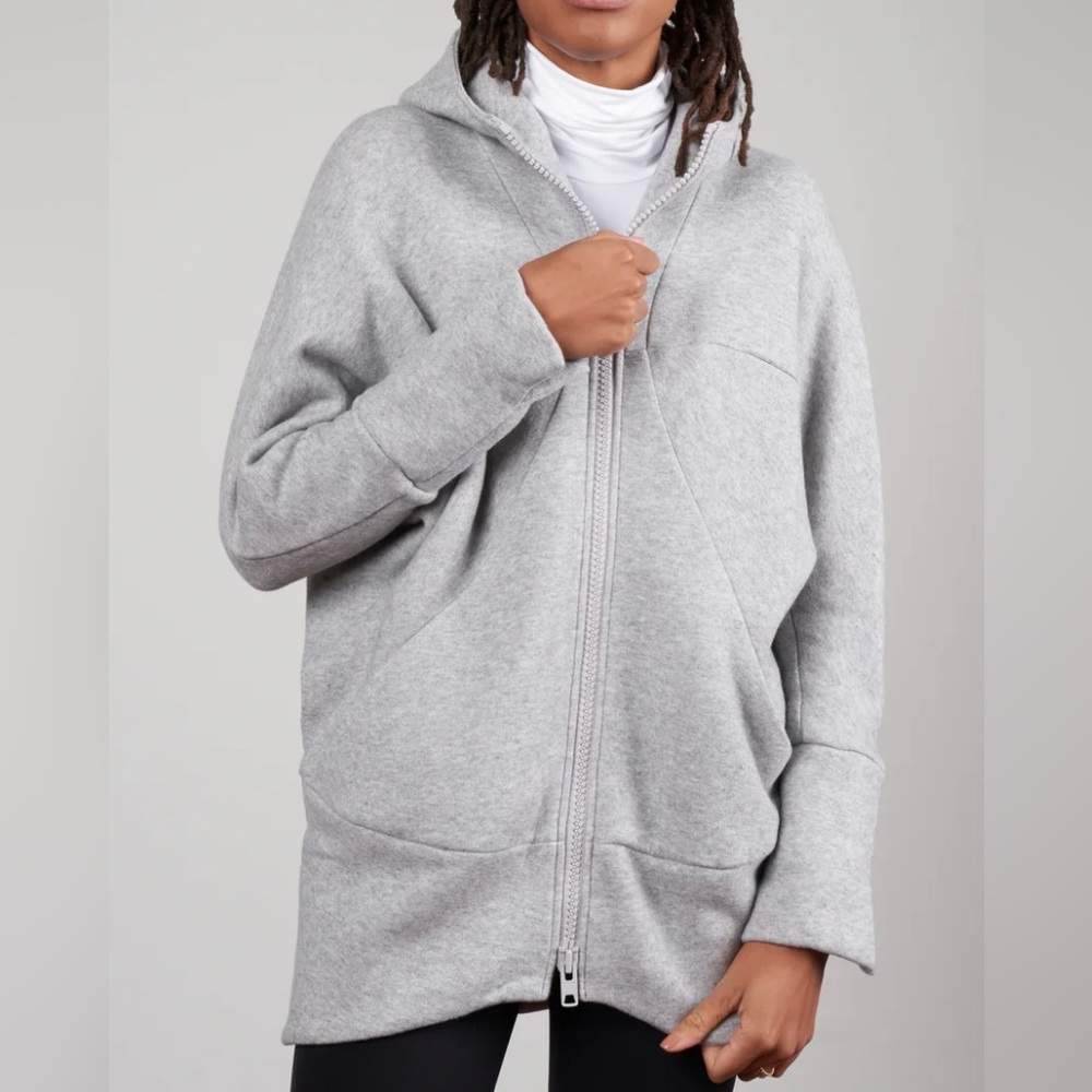 Zero + Maria Cornejo Gray Oversized Hoodie